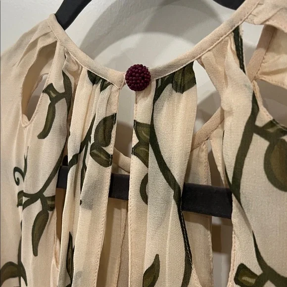 FARM Rio Cream Floral Long Sleeve Dress Medium NWT - Picture 9 of 10